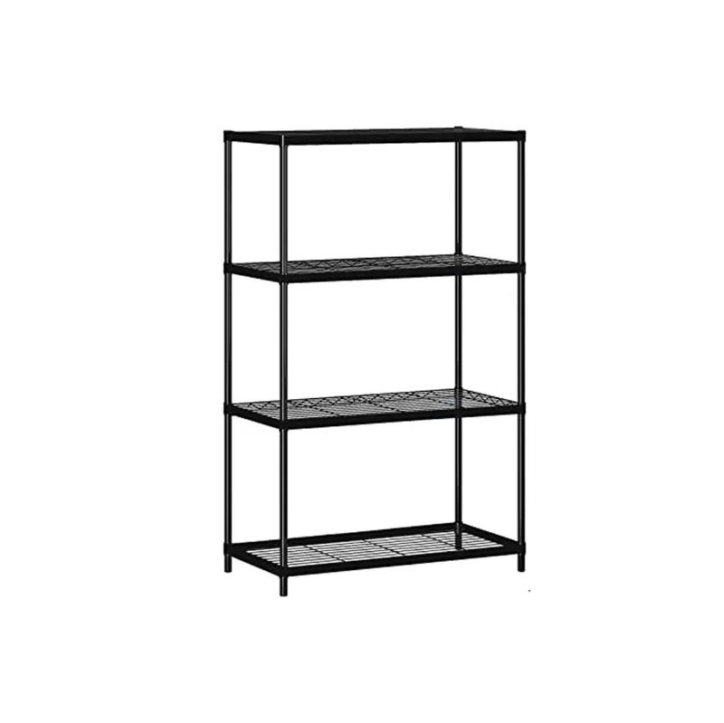 Rackwell 36x15x60 Inches 4-Shelves Mild Steel Black Coated Boltless Rack For Multipurpose Uses